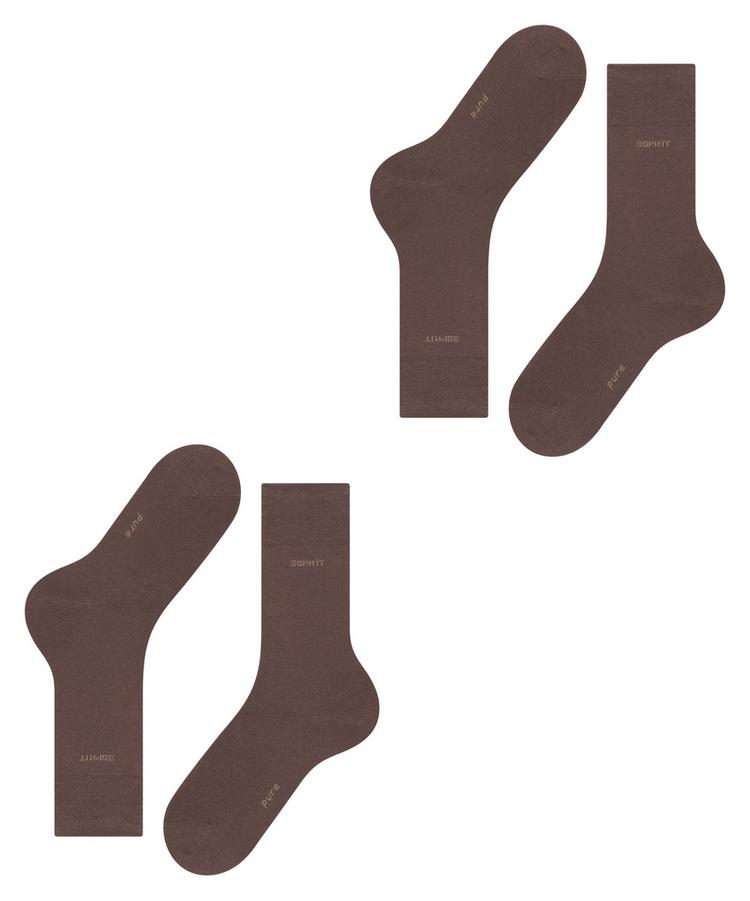 ESPRIT ESPRIT Basic Uni SO 2-Pack Socken Herren - dark brown (5230) - 2 | SportScheck
