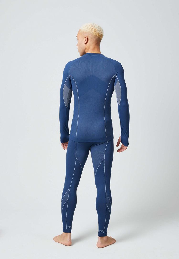 Snocks Snocks Thermounterw&auml;sche mit Daumenloch W&auml;scheset Herren - Dunkelblau - 3 | SportScheck