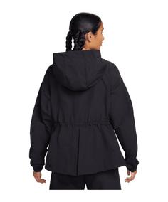Rückansicht von Nike Essential Lightweight Jacke Damen Sweatjacke Damen schwarzweiss