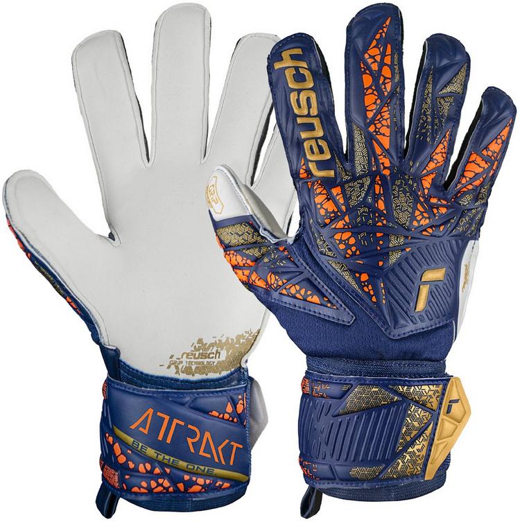Reusch Reusch Attrakt Grip Torwarthandschuhe - 4410 premium blue/gold - 0 | SportScheck