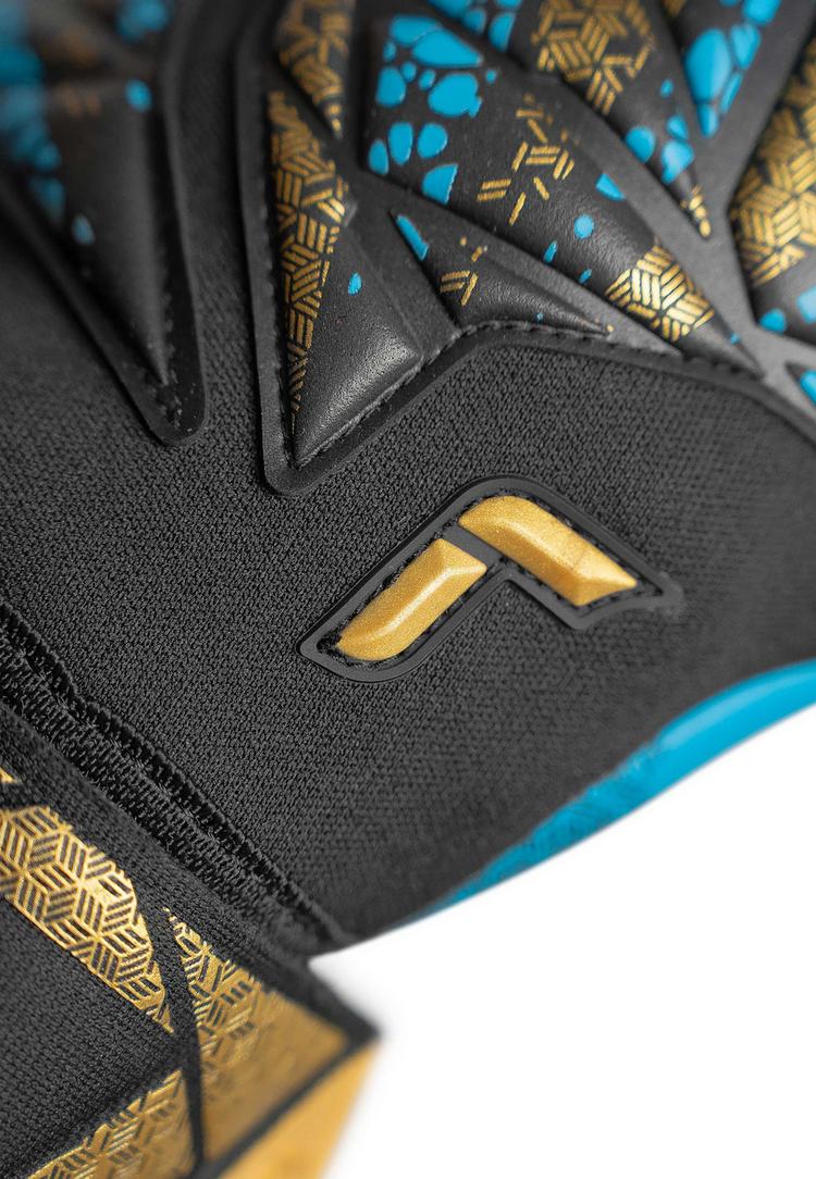 Reusch Reusch Attrakt Aqua Finger Support Torwarthandschuhe - 7714 black / gold /aqua - 2 | SportScheck