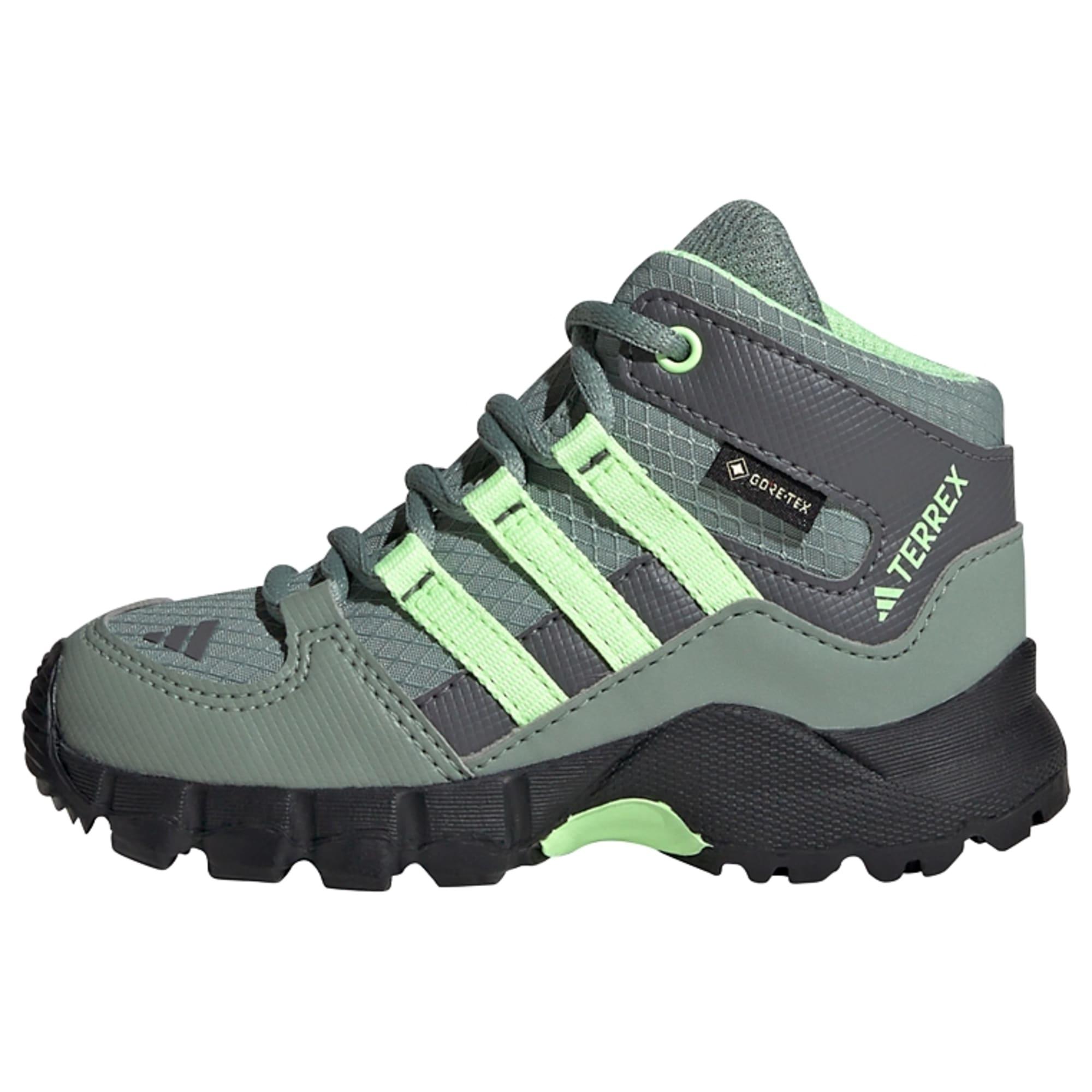 Adidas TERREX Mid GORE TEX Wanderschuh Winterschuhe Kinder Silver Green Green Spark Grey Four im Online Shop von SportScheck kaufen