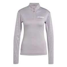 adidas TERREX Multi Half-Zip Longsleeve Langarmshirt Damen Charcoal Solid Grey