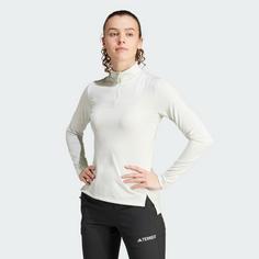 Rückansicht von adidas TERREX Multi Half-Zip Longsleeve Klettershirt Damen Crystal Jade