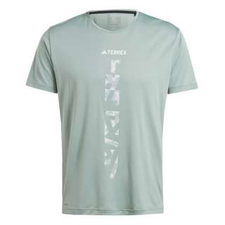 adidas TERREX Agravic Trail Running T-Shirt T-Shirt Herren Silver Green