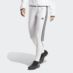 Rückansicht von adidas Tiro 23 League Hose Trainingshose Damen White