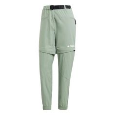 adidas TERREX Utilitas Hiking Zip-Off Hose Trekkinghose Damen Silver Green