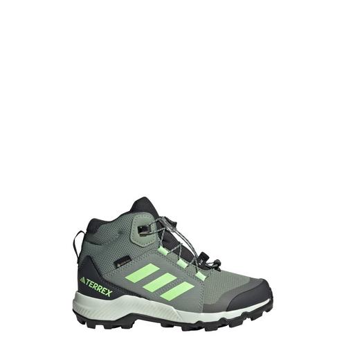 Rückansicht von adidas GTX Organizer Mid GORE-TEX Wanderschuh Winterschuhe Kinder Silver Green / Green Spark / Crystal Jade