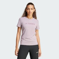 Rückansicht von adidas TERREX Classic Logo T-Shirt Funktionshemd Damen Preloved Fig