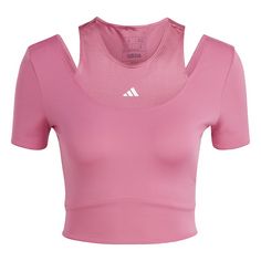 adidas HIIT AEROREADY Crop Training T-Shirt T-Shirt Damen Preloved Fuchsia