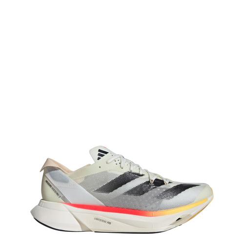 Rückansicht von adidas ADIZERO ADIOS PRO 3 Laufschuh Laufschuhe Herren Ivory / Core Black / Crystal Sand