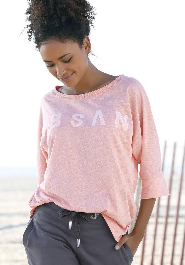 ELBSAND ELBSAND 3/4-Arm-Shirt Longshirt Damen - koralle meliert - 2 | SportScheck