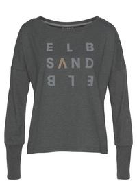 ELBSAND Longsleeve Longshirt Damen - anthrazit