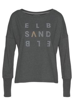 ELBSAND Longsleeve Longshirt Damen anthrazit