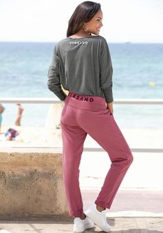 Rückansicht von ELBSAND Longsleeve Longshirt Damen anthrazit