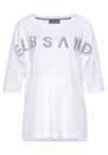 ELBSAND 3/4-Arm-Shirt Longshirt Damen - wei&szlig;