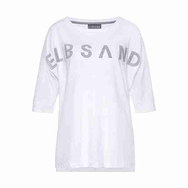 ELBSAND 3/4-Arm-Shirt Longshirt Damen weiß