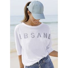 Rückansicht von ELBSAND 3/4-Arm-Shirt Longshirt Damen weiß
