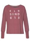 ELBSAND Longsleeve Longshirt Damen - mauve meliert