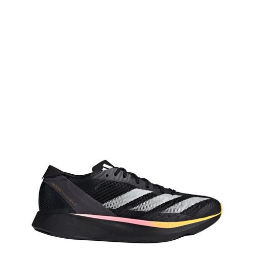 Rückansicht von adidas Adizero Takumi Sen 10 Laufschuh Laufschuhe Herren Core Black / Zero Metalic / Spark