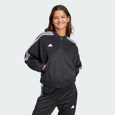 Rückansicht von adidas Tiro Material Mix Trainingsjacke Trainingsjacke Damen Black