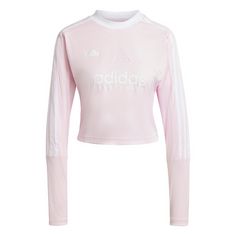 adidas Tiro 3-Streifen Longsleeve T-Shirt Damen Clear Pink