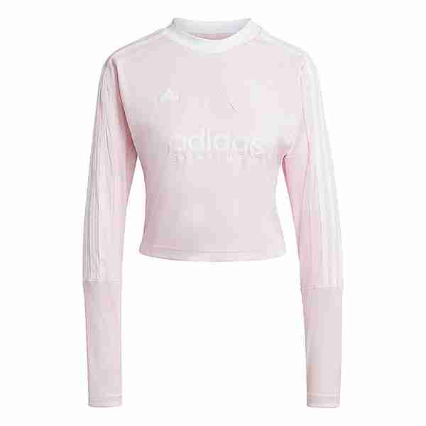 adidas Tiro 3-Streifen Longsleeve T-Shirt Damen Clear Pink