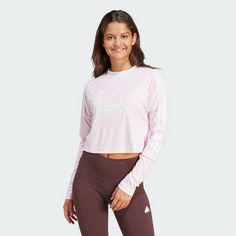 Rückansicht von adidas Tiro 3-Streifen Longsleeve T-Shirt Damen Clear Pink