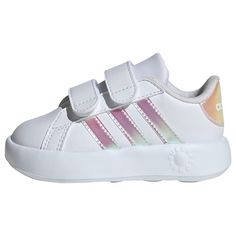adidas Grand Court 2.0 Kids Schuh Sneaker Kinder Cloud White / Iridescent / Grey Two