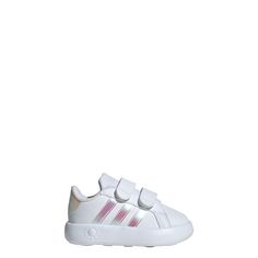 Rückansicht von adidas Grand Court 2.0 Kids Schuh Sneaker Kinder Cloud White / Iridescent / Grey Two