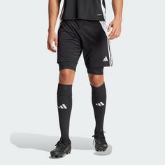 Rückansicht von adidas Tiro 24 2-in-1 Trainingsshorts Fußballshorts Herren Black / White