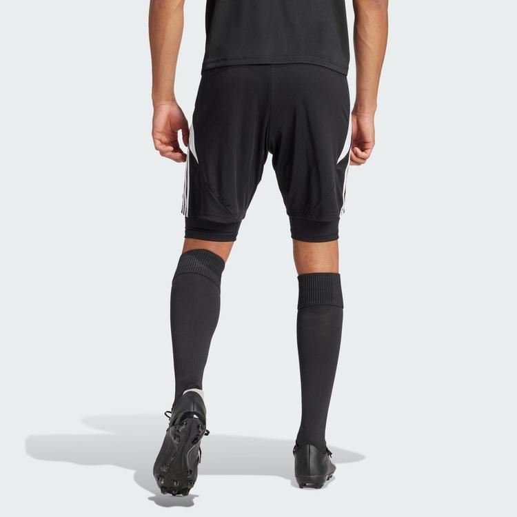 adidas adidas Tiro 24 2-in-1 Trainingsshorts Fu&szlig;ballshorts Herren - Black / White - 1 | SportScheck
