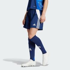 Rückansicht von adidas Tiro 24 Shorts Fußballshorts Damen Team Navy Blue 2 / White