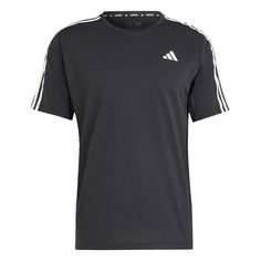 adidas Own the Run 3-Streifen T-Shirt T-Shirt Herren Black