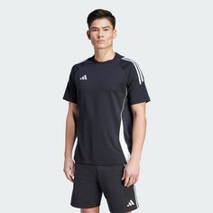Rückansicht von adidas Tiro 24 Sweat T-Shirt T-Shirt Herren Black / White