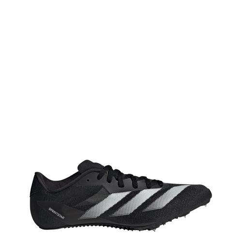 Rückansicht von adidas Adizero Sprintstar Spike-Schuh Laufschuhe Herren Core Black / Zero Metalic / Cloud White