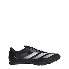 Rückansicht von adidas Adizero Distancestar Spike-Schuh Laufschuhe Herren Core Black / Zero Metalic / Cloud White