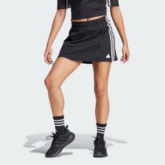 Rückansicht von adidas Dance All-Gender Woven Skort Kleid Damen Black / White