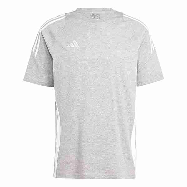 adidas Tiro 24 Sweat T-Shirt T-Shirt Herren Medium Grey Heather / White