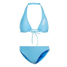 adidas Neckholder Bikini Bikini Set Damen Blue Burst