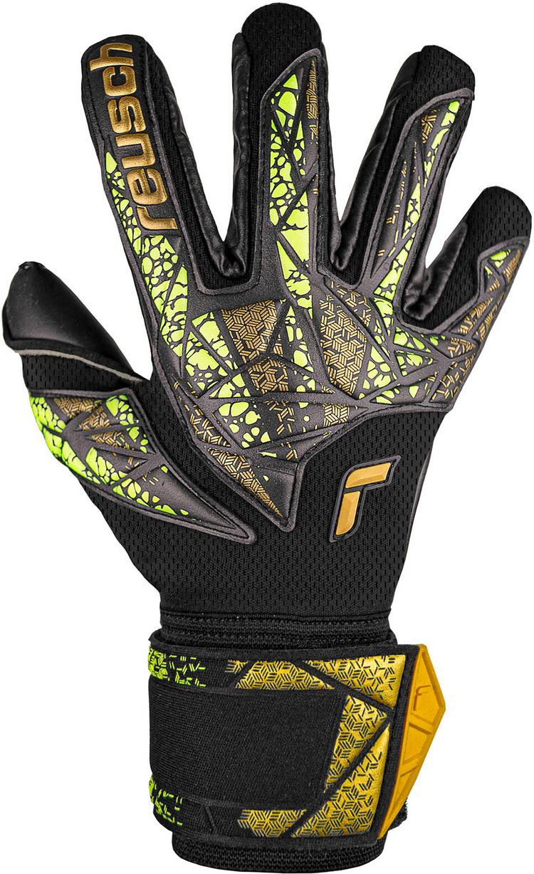 Reusch Reusch Attrakt Duo Finger Support Torwarthandschuhe - 7739 black/gold/yellow/black - 0 | SportScheck