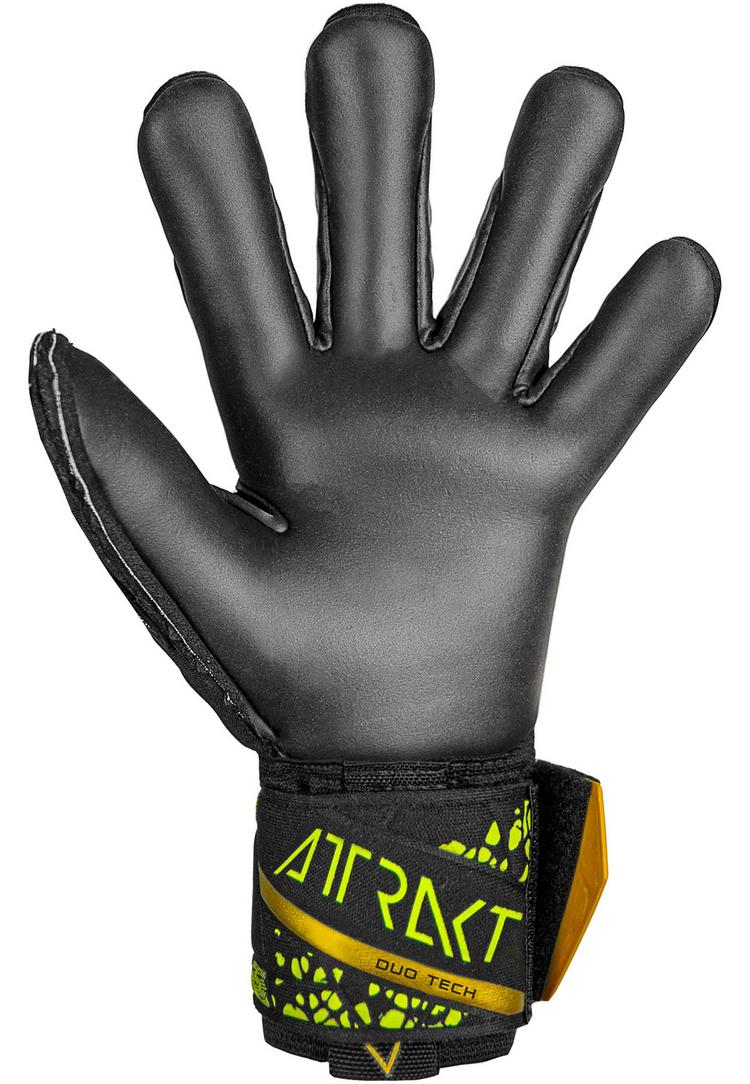 Reusch Reusch Attrakt Duo Finger Support Torwarthandschuhe - 7739 black/gold/yellow/black - 0 | SportScheck