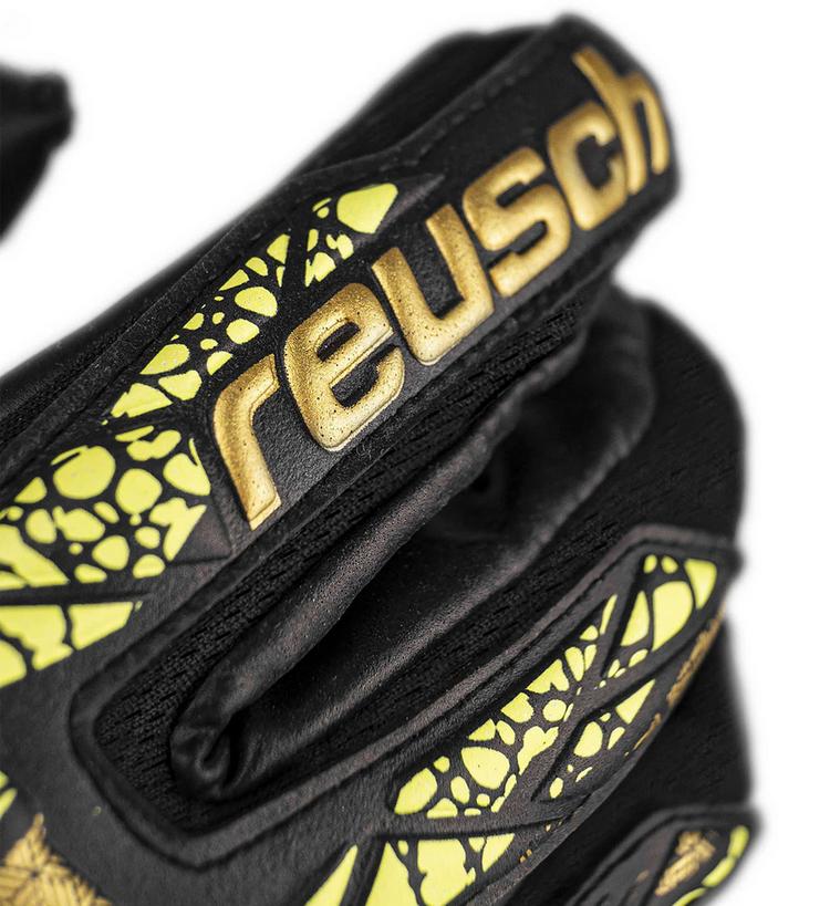 Reusch Reusch Attrakt Duo Finger Support Torwarthandschuhe - 7739 black/gold/yellow/black - 1 | SportScheck