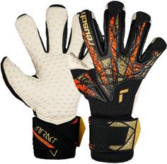 Reusch Attrakt SpeedBump Ortho-Tec Fingerhandschuhe 7738 black / gold / orange