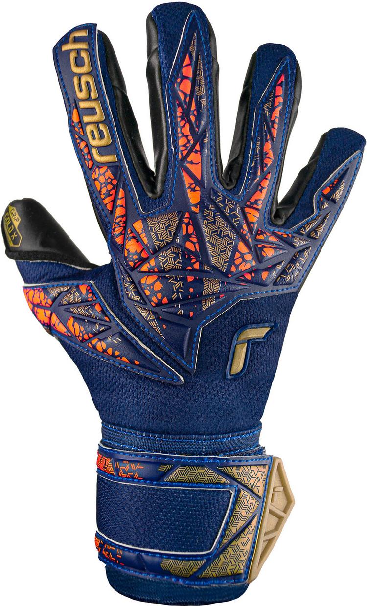 Reusch Reusch Attrakt Gold X Junior Torwarthandschuhe - 4411 premium blue/gold/black - 0 | SportScheck