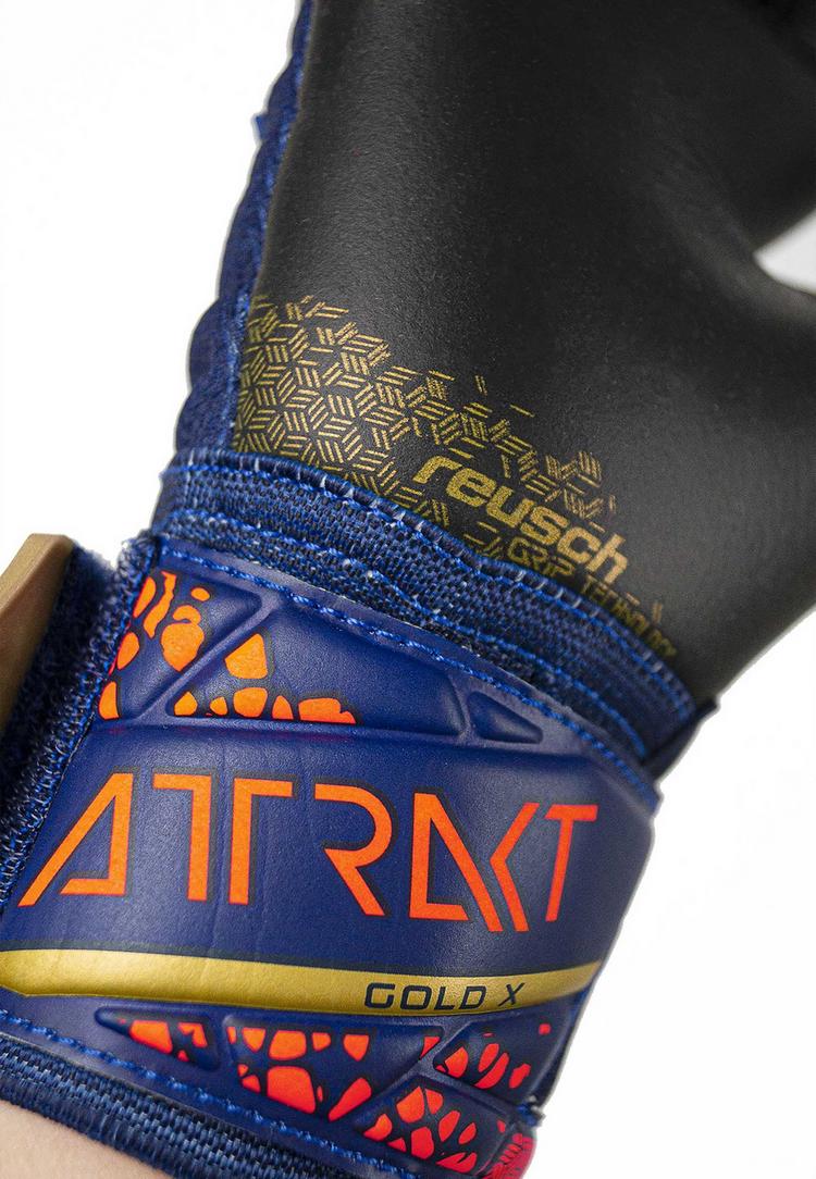 Reusch Reusch Attrakt Gold X Junior Torwarthandschuhe - 4411 premium blue/gold/black - 5 | SportScheck