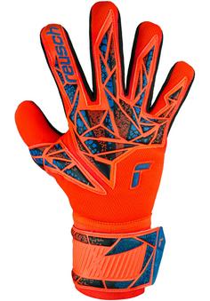 Rückansicht von Reusch Attrakt Silver NC Torwarthandschuhe 2211 hyper orng/elec blue/blck