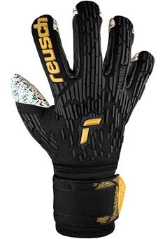 Rückansicht von Reusch Attrakt Freegel Fusion Ortho-Tec Torwarthandschuhe 7707 black / gold