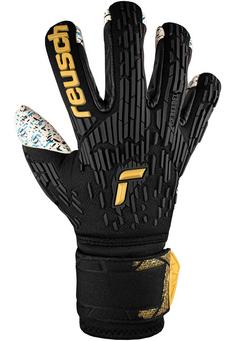 Rückansicht von Reusch Attrakt Freegel Fusion Ortho-Tec Fingerhandschuhe 7707 black / gold