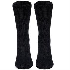 Rückansicht von Black Snake Thermosocken Fleecy Freizeitsocken Damen Anthrazit